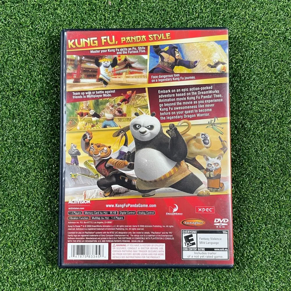 Kung Fu Panda (Sony PlayStation 2, 2008) PS2 no Manual